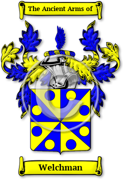Welchman Family Crest Download (jpg) Legacy Series - 150 DPI