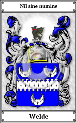 Welde Family Crest Download (JPG)  Book Plated - 150 DPI