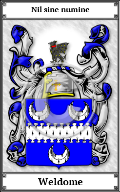 Weldome Family Crest Download (JPG) Book Plated - 600 DPI