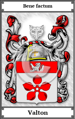 Valton Family Crest Download (JPG)  Book Plated - 150 DPI