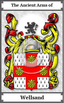 Wellsand Family Crest Download (JPG)  Book Plated - 150 DPI