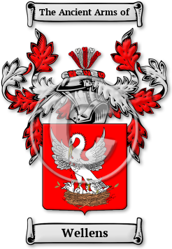 Wellens Family Crest Download (JPG) Legacy Series - 600 DPI