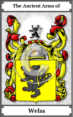 Welss Family Crest Download (JPG) Book Plated - 600 DPI