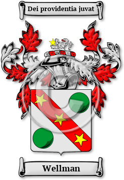 Wellman Family Crest Download (jpg) Legacy Series - 150 DPI