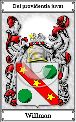 Willman Family Crest Download (JPG)  Book Plated - 150 DPI
