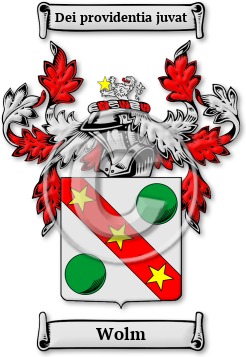 Wolm Family Crest Download (jpg) Legacy Series - 150 DPI