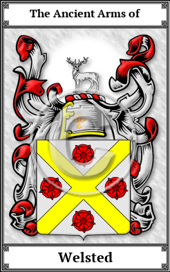 Welsted Family Crest Download (JPG)  Book Plated - 150 DPI