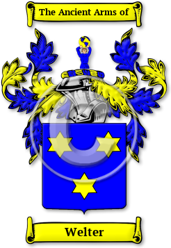 Welter Family Crest Download (jpg) Legacy Series - 150 DPI