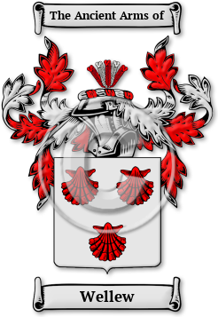 Wellew Family Crest Download (jpg) Legacy Series - 150 DPI