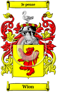 Wion Family Crest/Coat of Arms