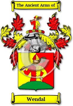Wendal Family Crest Download (jpg) Legacy Series - 150 DPI