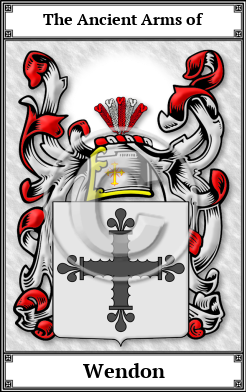 Wendon Family Crest Download (JPG)  Book Plated - 150 DPI
