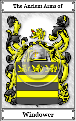 Windower Family Crest Download (JPG)  Book Plated - 150 DPI