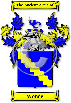 Wende Family Crest Download (jpg) Legacy Series - 150 DPI