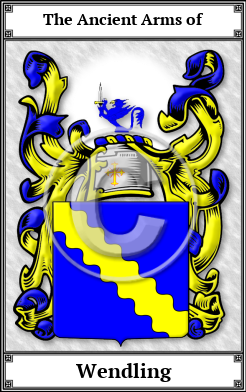 Wendling Family Crest Download (JPG)  Book Plated - 150 DPI