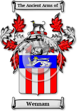 Wennam Family Crest Download (jpg) Legacy Series - 150 DPI