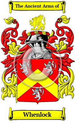 Whenlock Family Crest/Coat of Arms