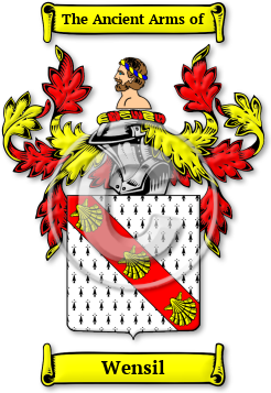 Wensil Family Crest Download (jpg) Legacy Series - 150 DPI