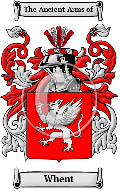 Whent Family Crest/Coat of Arms