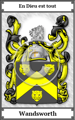 Wandsworth Family Crest Download (JPG) Book Plated - 600 DPI