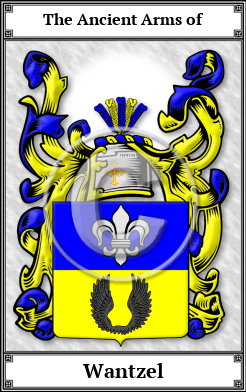 Wantzel Family Crest Download (JPG)  Book Plated - 150 DPI