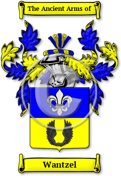 Wantzel Family Crest Download (jpg) Legacy Series - 150 DPI