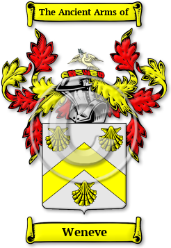 Weneve Family Crest Download (jpg) Legacy Series - 150 DPI