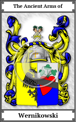 Wernikowski Family Crest Download (JPG) Book Plated - 600 DPI