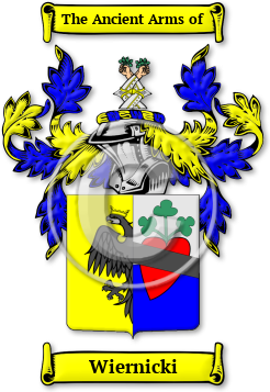 Wiernicki Family Crest Download (JPG) Legacy Series - 600 DPI