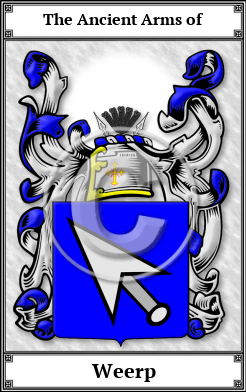 Weerp Family Crest Download (JPG)  Book Plated - 150 DPI