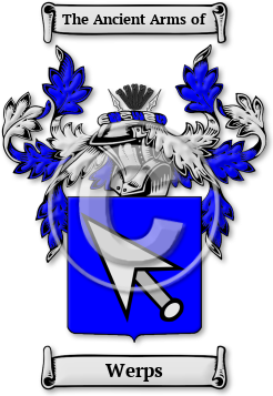 Werps Family Crest Download (jpg) Legacy Series - 150 DPI