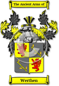 Werthen Family Crest Download (JPG) Legacy Series - 600 DPI
