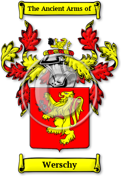 Werschy Family Crest Download (jpg) Legacy Series - 150 DPI