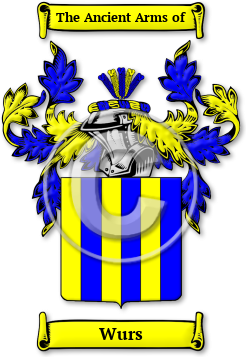 Wurs Family Crest Download (JPG) Legacy Series - 600 DPI