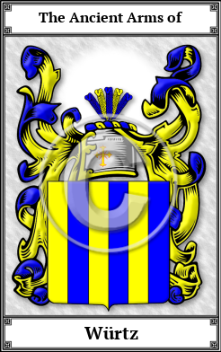 Würtz Family Crest Download (JPG) Book Plated - 600 DPI