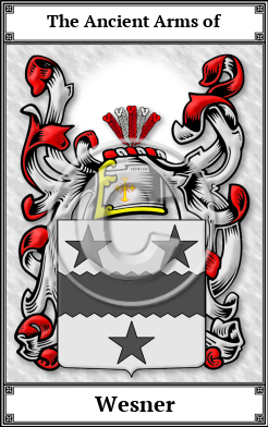 Wesner Family Crest Download (JPG)  Book Plated - 150 DPI