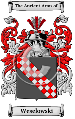 Weselowski Family Crest/Coat of Arms