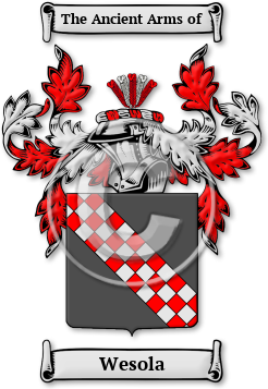 Wesola Family Crest Download (jpg) Legacy Series - 150 DPI
