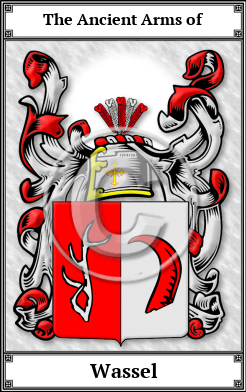 Wassel Family Crest Download (JPG)  Book Plated - 150 DPI