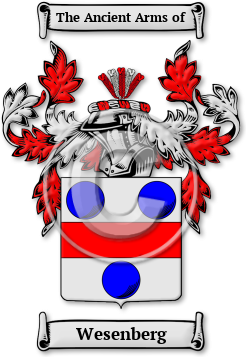 Wesenberg Family Crest Download (jpg) Legacy Series - 150 DPI