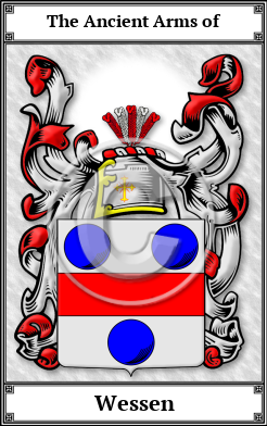 Wessen Family Crest Download (JPG)  Book Plated - 150 DPI