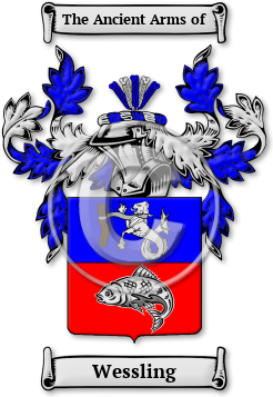 Wessling Family Crest Download (jpg) Legacy Series - 150 DPI
