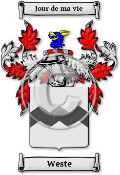 Weste Family Crest Download (JPG) Legacy Series - 300 DPI