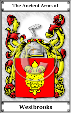 Westbrooks Family Crest Download (JPG)  Book Plated - 150 DPI