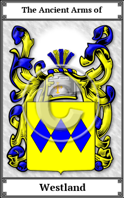 Westland Family Crest Download (JPG) Book Plated - 600 DPI