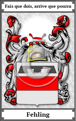 Fehling Family Crest Download (JPG)  Book Plated - 150 DPI