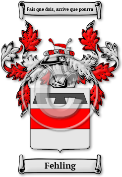 Fehling Family Crest Download (jpg) Legacy Series - 150 DPI