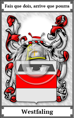 Westfaling Family Crest Download (JPG)  Book Plated - 150 DPI