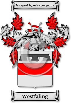 Westfaling Family Crest Download (jpg) Legacy Series - 150 DPI