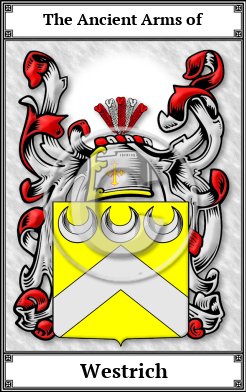 Westrich Family Crest Download (JPG)  Book Plated - 150 DPI